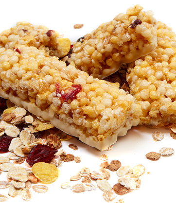 Barritas de cereal de amaranto y chía
