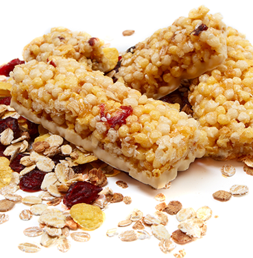 Barritas de cereal de amaranto y chía